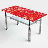  Bàn kiếng nhập 2 tầng chân Tứ quý 