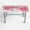 Bàn kiếng nhập 2 tầng chân Tứ quý - Nội Ngoại Thất Inox Nhựa - Qui Phúc - quiphuc.com