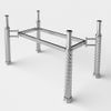 Bàn kiếng nhập 2 tầng chân Tứ quý - Nội Ngoại Thất Inox Nhựa - Qui Phúc - quiphuc.com