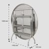 Bàn inox SUPER 1m2 cạnh vuông - Nội Ngoại Thất Inox Nhựa - Qui Phúc - quiphuc.com