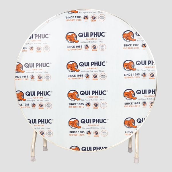 Bàn inox SUPER 1m2 cạnh vuông - Nội Ngoại Thất Inox Nhựa - Qui Phúc - quiphuc.com