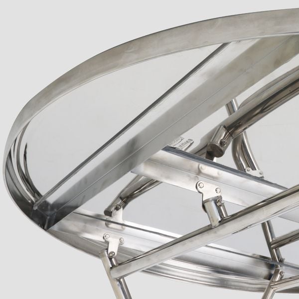 Bàn inox SUPER 1m2 cạnh vuông - Nội Ngoại Thất Inox Nhựa - Qui Phúc - quiphuc.com