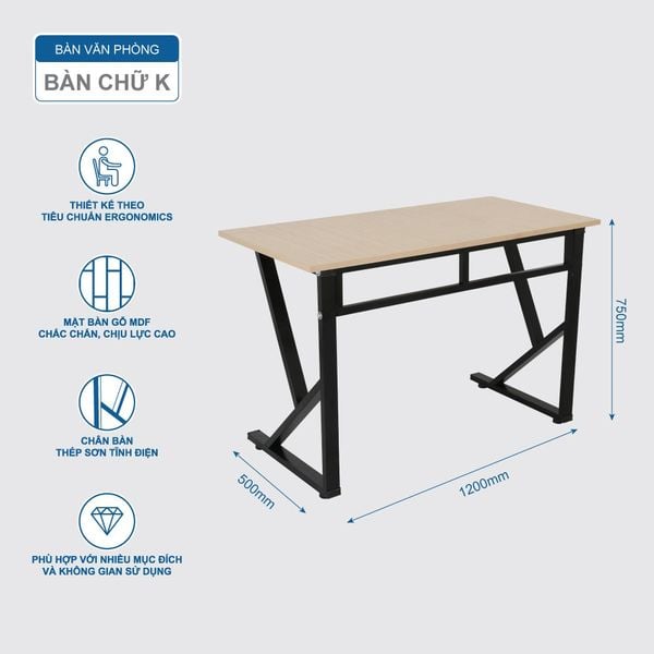 Bàn văn phòng chữ U-K-Z - Nội Ngoại Thất Inox Nhựa - Qui Phúc - quiphuc.com