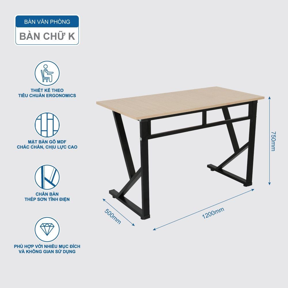  Bàn văn phòng chữ U-K-Z 