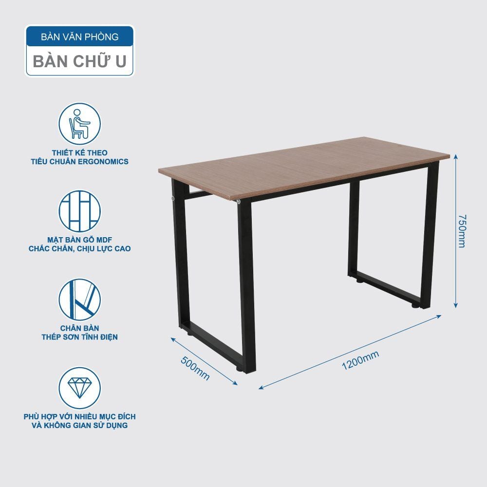  Bàn văn phòng chữ U-K-Z 