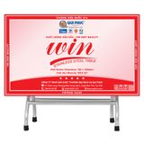  Bộ bàn inox chữ nhật WIN 4 ghế dựa xếp 