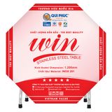  Bàn inox WIN tròn 