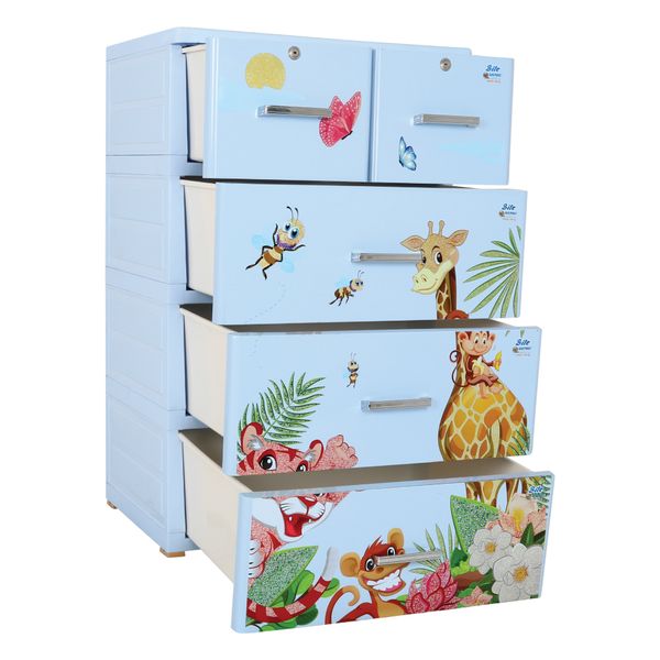 Tủ nhựa BITE 4 tầng - Nội Ngoại Thất Inox Nhựa - Qui Phúc - quiphuc.com