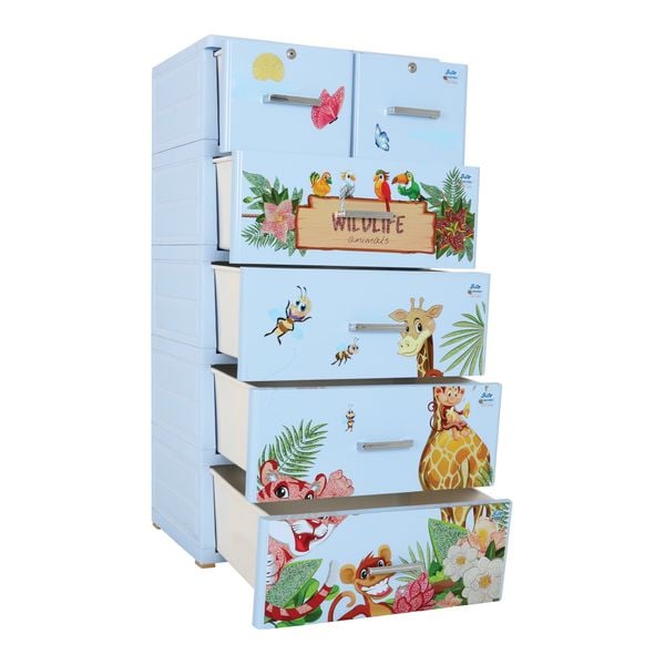 Tủ nhựa BITE 5 tầng - Nội Ngoại Thất Inox Nhựa - Qui Phúc - quiphuc.com