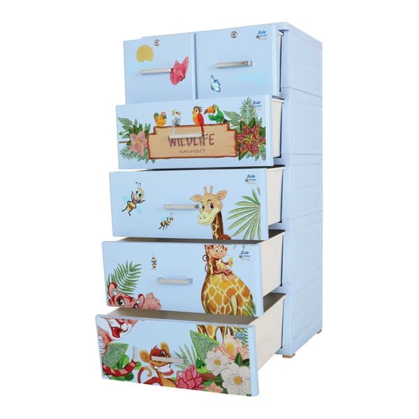 Tủ nhựa BITE 5 tầng - Nội Ngoại Thất Inox Nhựa - Qui Phúc - quiphuc.com