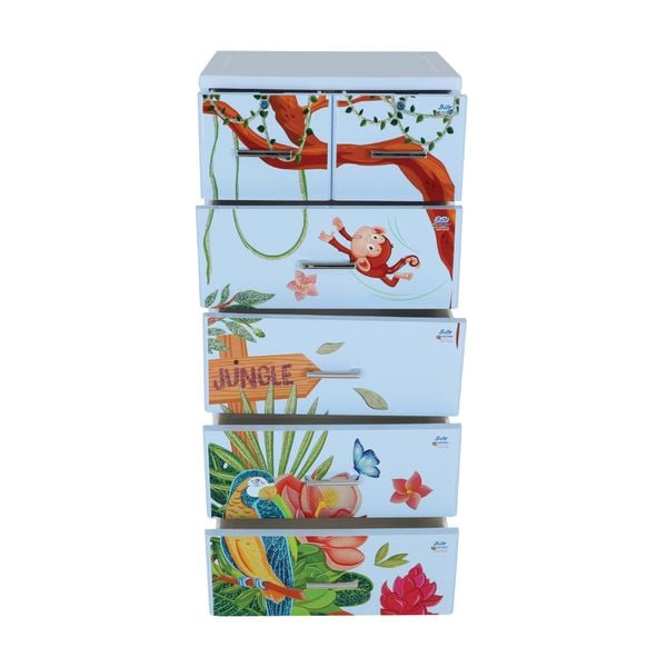 Tủ nhựa BITE 5 tầng - Nội Ngoại Thất Inox Nhựa - Qui Phúc - quiphuc.com