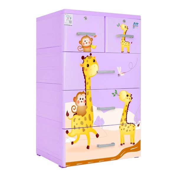Tủ nhựa BITE 4 tầng - Nội Ngoại Thất Inox Nhựa - Qui Phúc - quiphuc.com