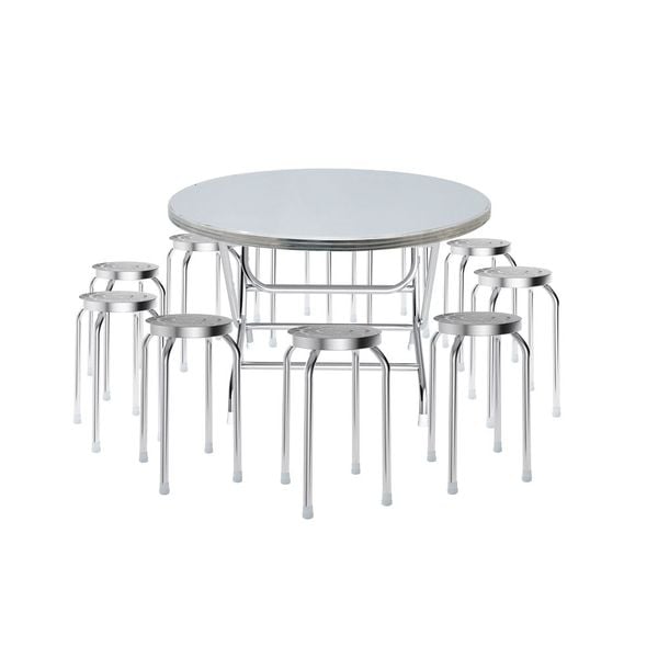 Bàn Win + 10 ghế đẩu Dona 201