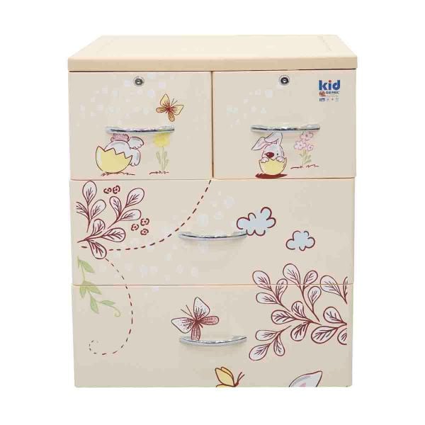 Tủ nhựa KID 3 tầng - Nội Ngoại Thất Inox Nhựa - Qui Phúc - quiphuc.com