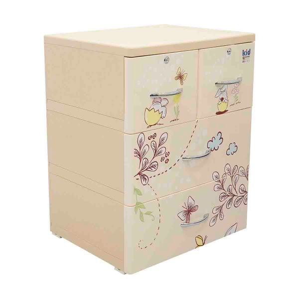 Tủ nhựa KID 3 tầng - Nội Ngoại Thất Inox Nhựa - Qui Phúc - quiphuc.com