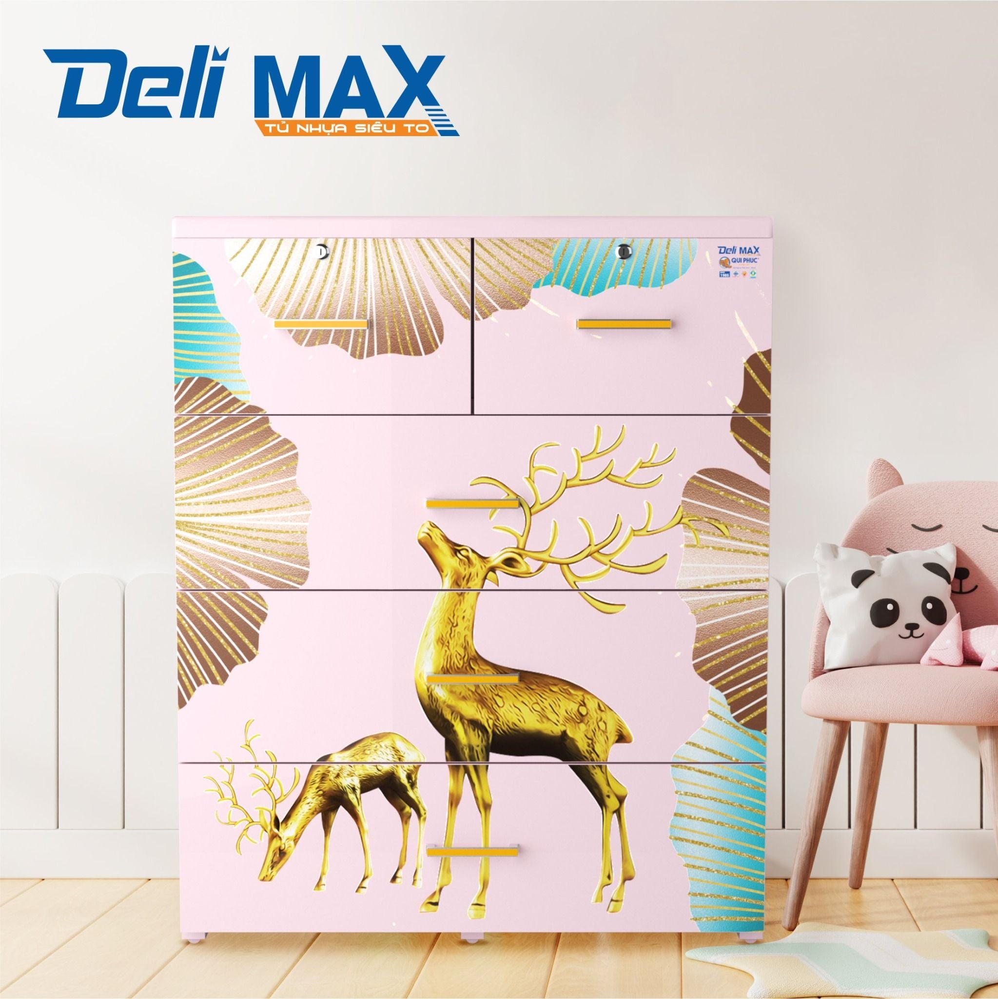  Tủ nhựa DELI MAX 4 tầng 