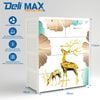 Tủ nhựa DELI MAX 4 tầng - Nội Ngoại Thất Inox Nhựa - Qui Phúc - quiphuc.com