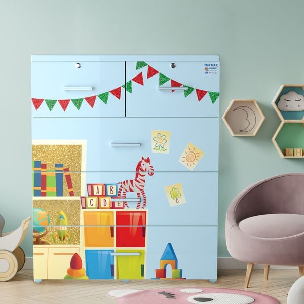 Tủ nhựa DELI MAX 4 tầng - Nội Ngoại Thất Inox Nhựa - Qui Phúc - quiphuc.com
