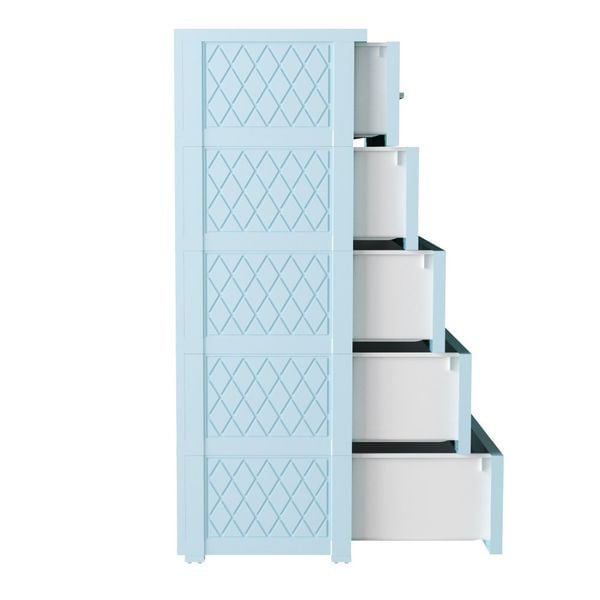 Tủ nhựa DELI MAX 5 tầng - Nội Ngoại Thất Inox Nhựa - Qui Phúc - quiphuc.com
