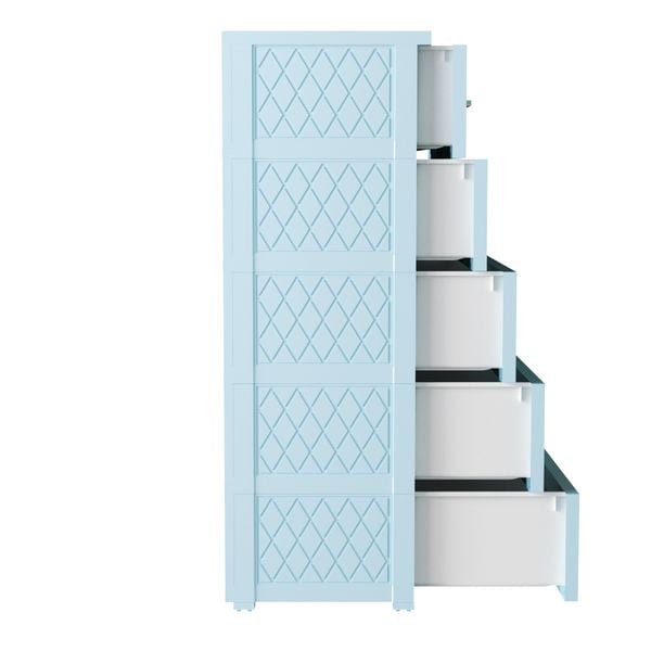 Tủ nhựa DELI MAX 5 tầng - Nội Ngoại Thất Inox Nhựa - Qui Phúc - quiphuc.com