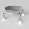 Ghế đẩu inox đòn DONA mặt 28 phi 22 - Nội Ngoại Thất Inox Nhựa - Qui Phúc - quiphuc.com
