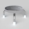 Ghế đẩu inox đòn DONA mặt 28 phi 22 - Nội Ngoại Thất Inox Nhựa - Qui Phúc - quiphuc.com