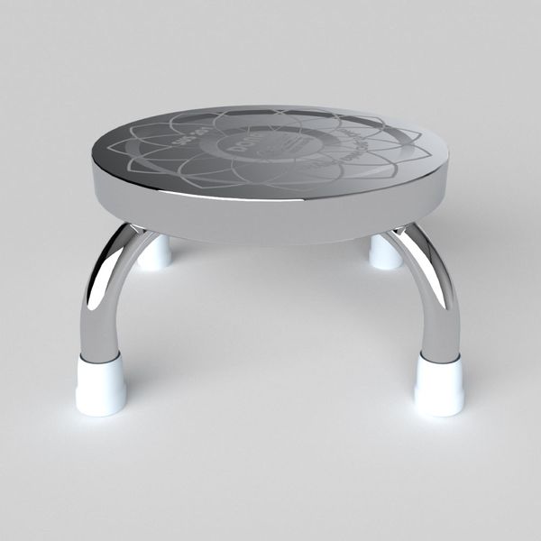 Ghế đẩu inox đòn DONA mặt 28 phi 22 - Nội Ngoại Thất Inox Nhựa - Qui Phúc - quiphuc.com
