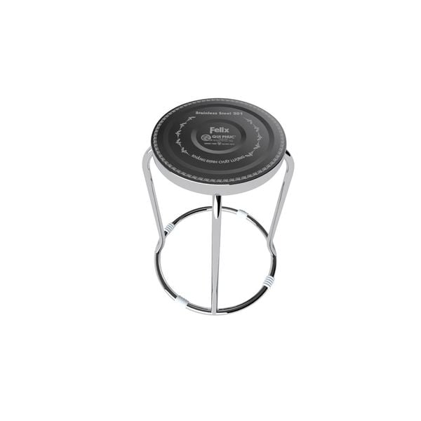 Ghế đôn inox FELIX mặt 28 phi 19 - Nội Ngoại Thất Inox Nhựa - Qui Phúc - quiphuc.com