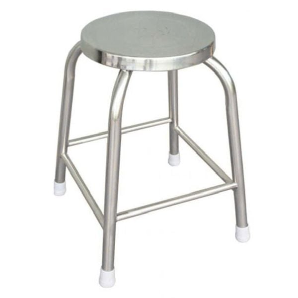 Ghế đẩu inox kiềng - Đặt riêng - Nội Ngoại Thất Inox Nhựa - Qui Phúc - quiphuc.com