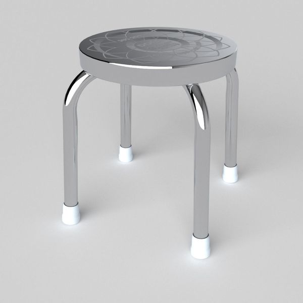 Ghế đẩu inox DONA S mặt 28 phi 25 - Nội Ngoại Thất Inox Nhựa - Qui Phúc - quiphuc.com
