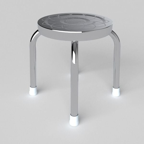 Ghế đẩu inox DONA S mặt 28 phi 25 - Nội Ngoại Thất Inox Nhựa - Qui Phúc - quiphuc.com