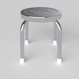  Ghế đẩu inox DONA S mặt 28 phi 25 