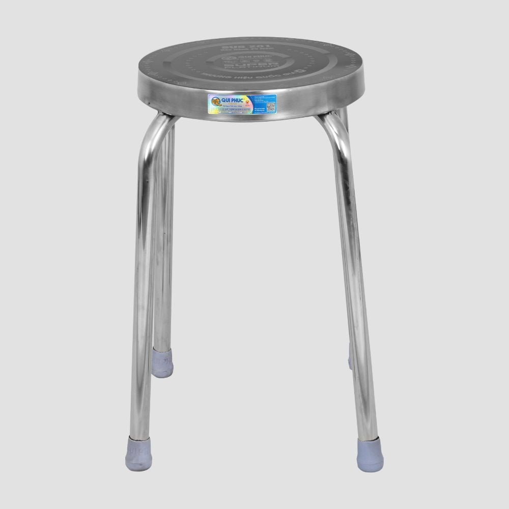  Ghế đẩu inox SUPER mặt 30 phi 25 