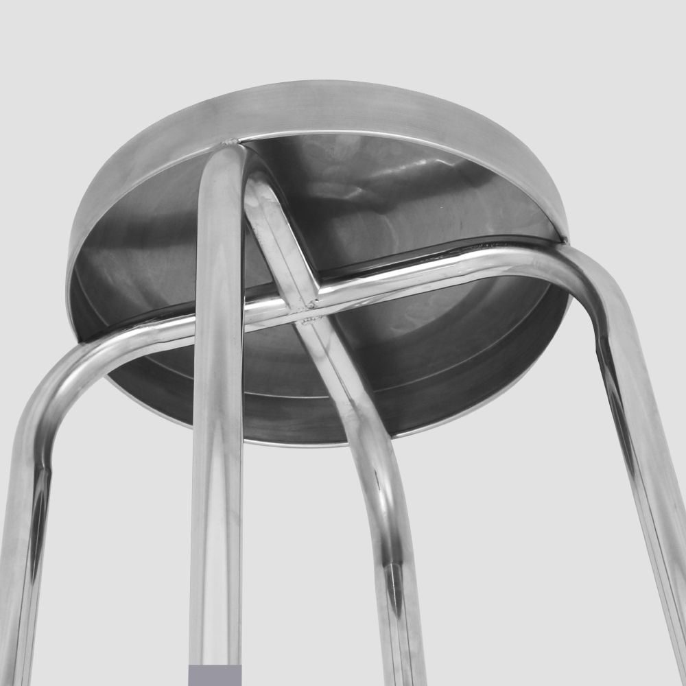  Ghế đẩu inox SUPER mặt 30 phi 25 