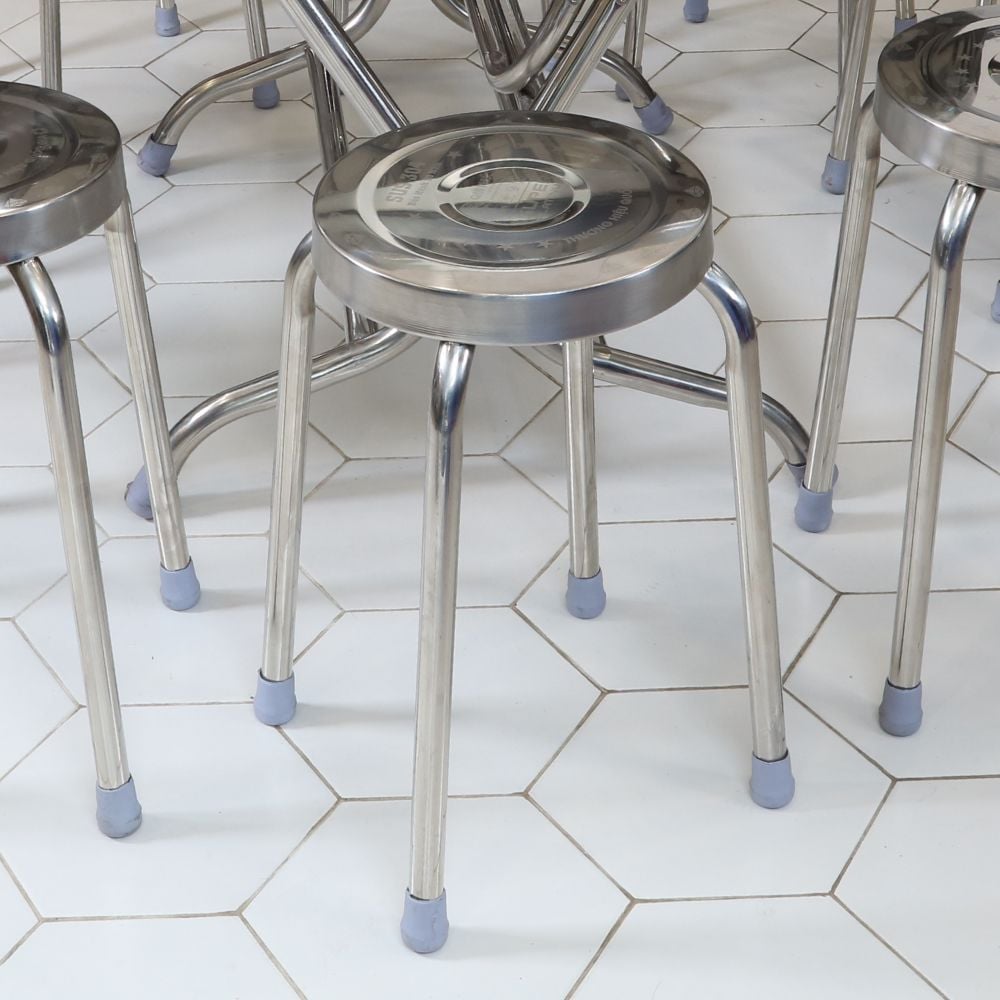  Ghế đẩu inox SUPER mặt 30 phi 25 
