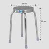 Ghế đẩu inox SUPER mặt 30 phi 25 - Nội Ngoại Thất Inox Nhựa - Qui Phúc - quiphuc.com