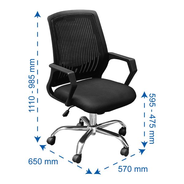 Ghế trưởng phòng DELI Roma - Nội Ngoại Thất Inox Nhựa - Qui Phúc - quiphuc.com