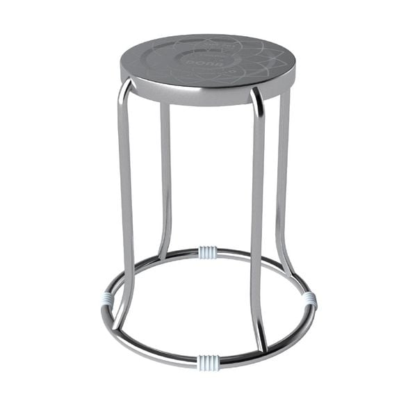 Ghế đôn inox DONA mặt 30 phi 19 - Nội Ngoại Thất Inox Nhựa - Qui Phúc - quiphuc.com