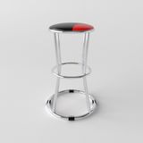  Ghế đôn 3 vòng inox đỏ đen 