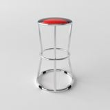  Ghế đôn 3 vòng inox đỏ đen 