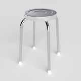  Ghế đẩu inox DELI mặt 30 phi 25 