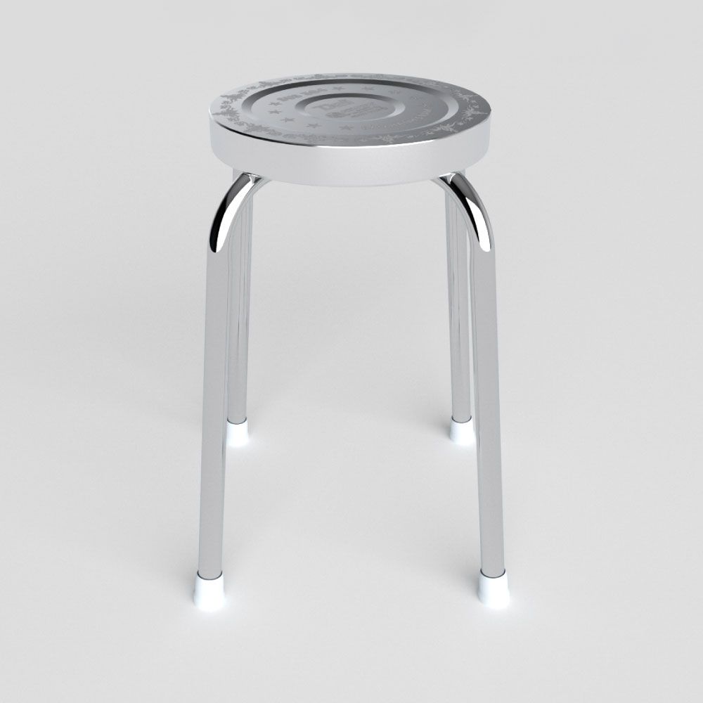  Ghế đẩu inox DELI mặt 30 phi 25 