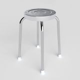  Ghế đẩu inox DELI mặt 30 phi 25 