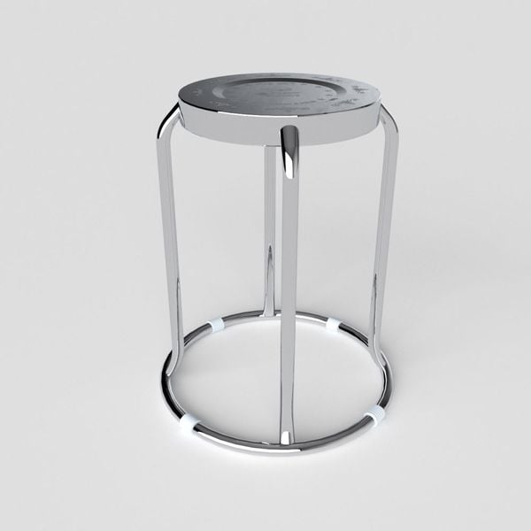 Ghế đôn inox DELI mặt 30 phi 19 - Nội Ngoại Thất Inox Nhựa - Qui Phúc - quiphuc.com