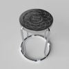 Ghế đôn inox DONA mặt 30 phi 19 - Nội Ngoại Thất Inox Nhựa - Qui Phúc - quiphuc.com