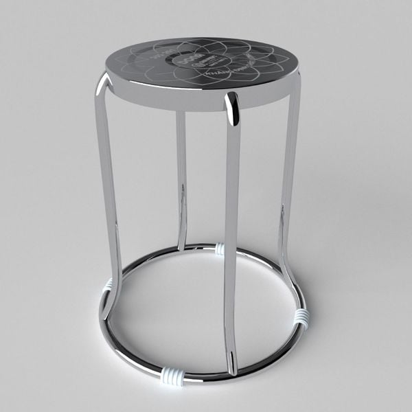 Ghế đôn inox DONA mặt 30 phi 19 - Nội Ngoại Thất Inox Nhựa - Qui Phúc - quiphuc.com