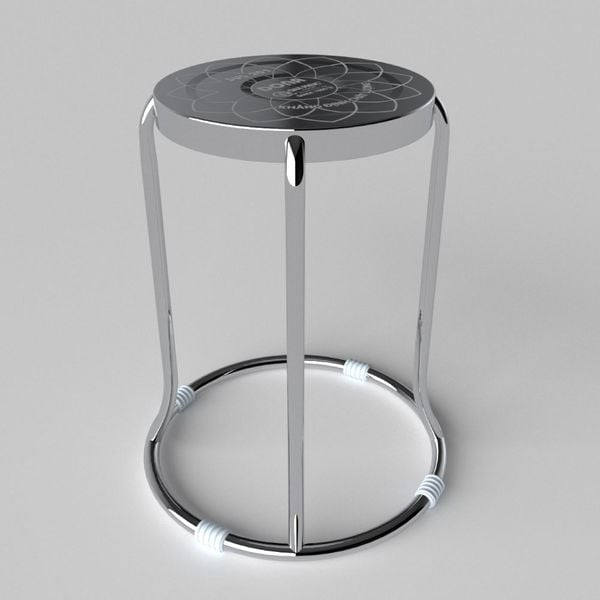 Ghế đôn inox DONA mặt 30 phi 19 - Nội Ngoại Thất Inox Nhựa - Qui Phúc - quiphuc.com