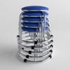 Ghế đôn inox WIN mặt nệm phi 19 lùn - Nội Ngoại Thất Inox Nhựa - Qui Phúc - quiphuc.com