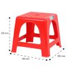 Ghế nhựa lùn kiểu - 10 cái - Nội Ngoại Thất Inox Nhựa - Qui Phúc - quiphuc.com