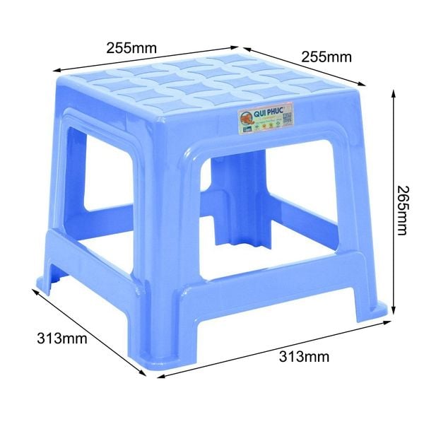 Ghế nhựa lùn SUPER - 10 cái - Nội Ngoại Thất Inox Nhựa - Qui Phúc - quiphuc.com